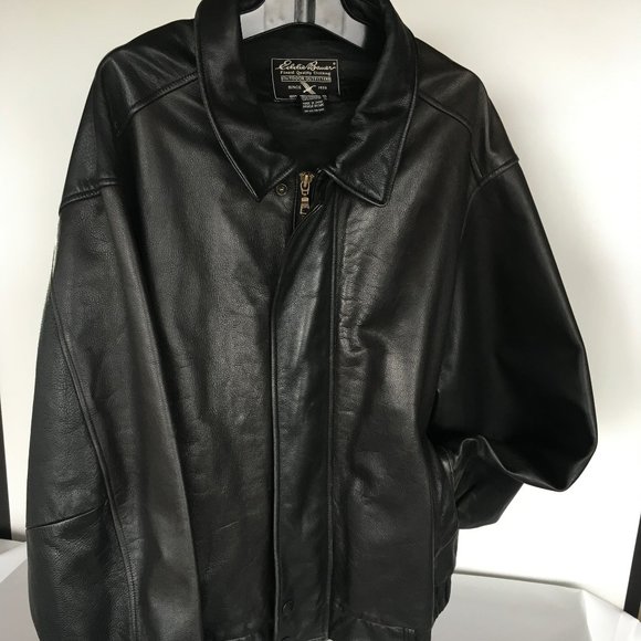 Eddie Bauer Outdoor Outfitters Leather Jacket - Picture 1 of 10